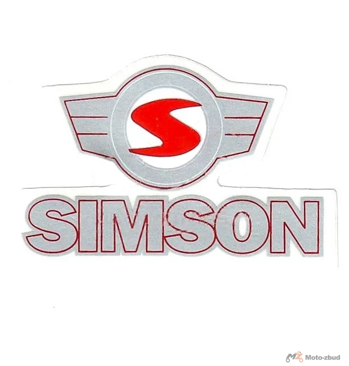 Naklejka Simson pokrywy S53 ORG