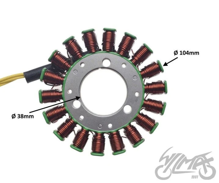 Stator 18 cewek do Suzuki GZ250 — 1999–2010 — ujęcie 2