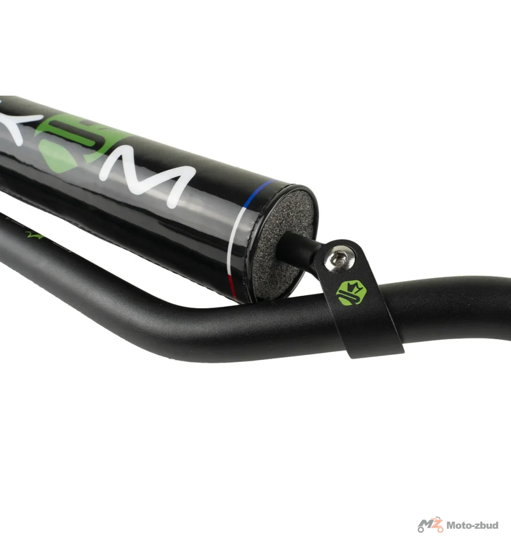 Kierownica KRM Pro Ride czarno - zielona 22 mm + gąbka — ujęcie 2