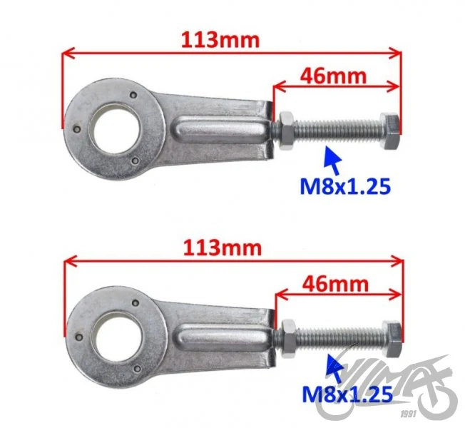 Napinacz łańcucha do Yamahy YBR 125 komplet — Yamaha YBR 125 — ujęcie 2