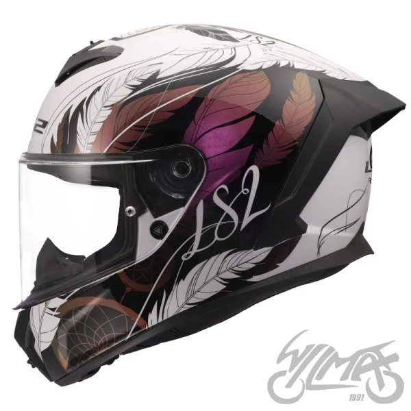 Kask LS2 FF820 Rapid iii boho White Black Pink — rozmiar S — ujęcie 2