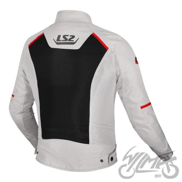 Kurtka LS2 Breeze męska grey Black red M — ujęcie 2