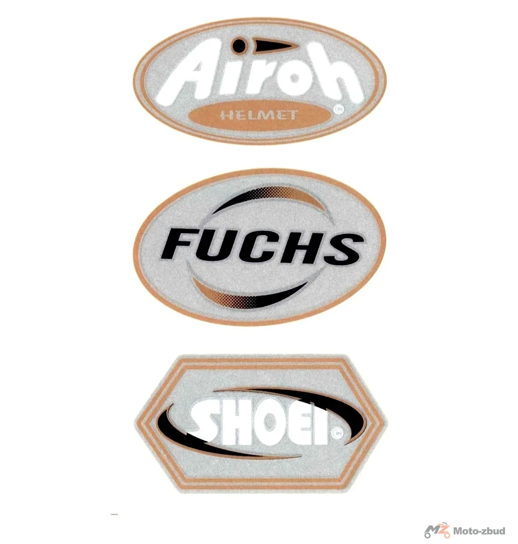 Naklejka airoh fusch shoei logo typ 2 kpl.