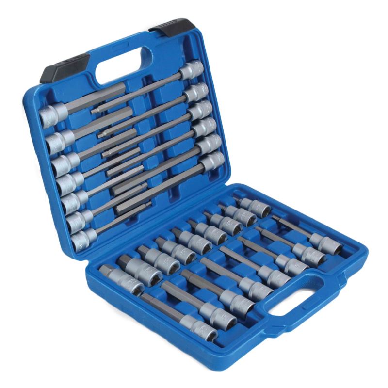 Zestaw kluczy nasadowych HEX 1/2" 30 elementów SATRA S-SH3012