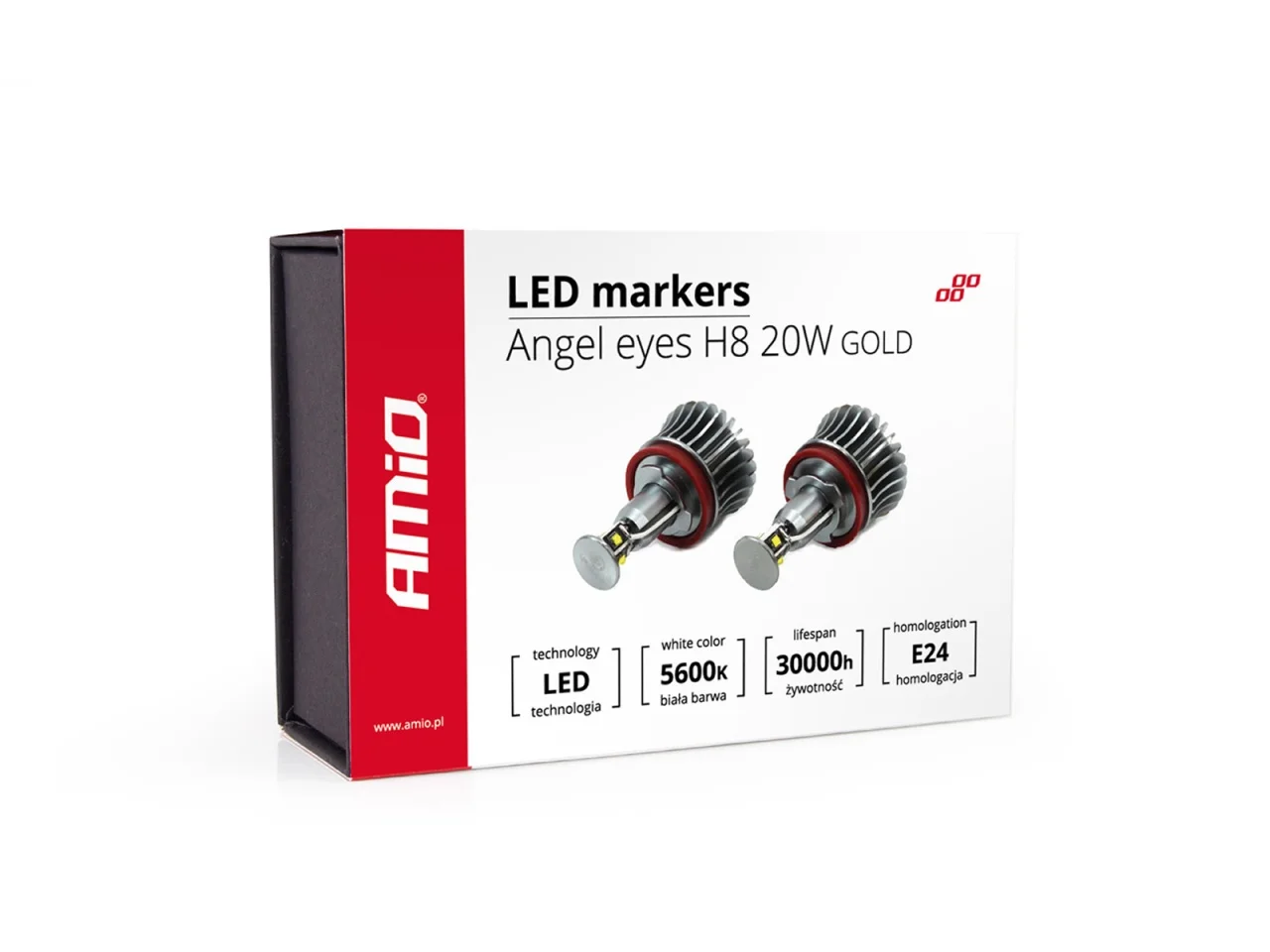 Żarówki / Markery LED BMW H8 20W GOLD — ujęcie 2