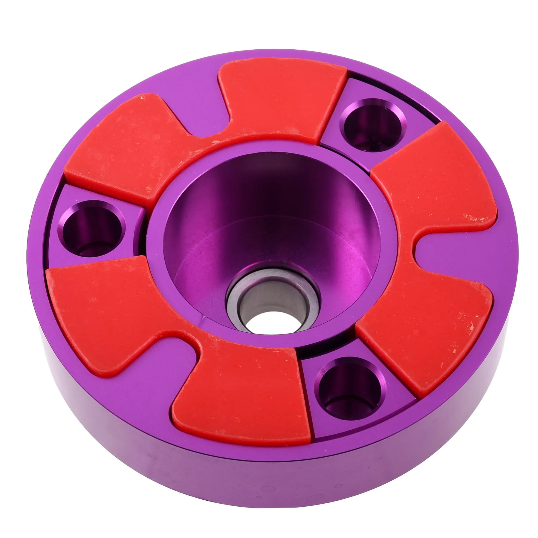 Zabierak zębatki tył Simson aluminium CNC fioletowy racing DPR Performance — ujęcie 3