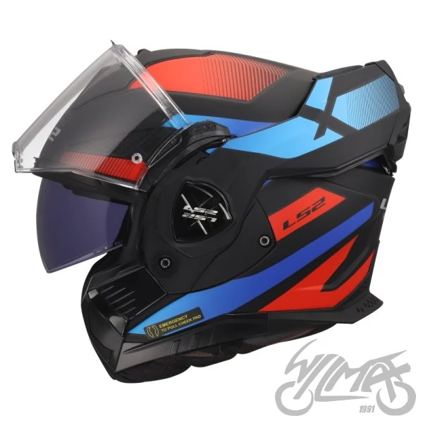 Kask szczękowy LS2 FF901 Advant X Nova Black Red Blue — L — ujęcie 3
