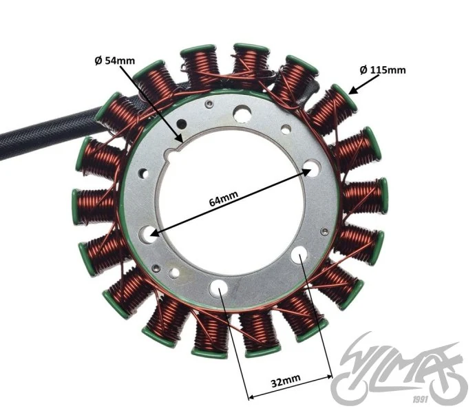 Stator 18 cewek do CF Moto 500cc — ujęcie 2