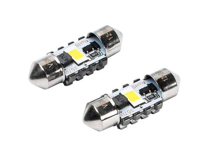 Żarówka rurkowa SV8.5 12V/24V 31mm 1xSMD3570 Festoon CANBUS biała VISION (2szt.) — ujęcie 3