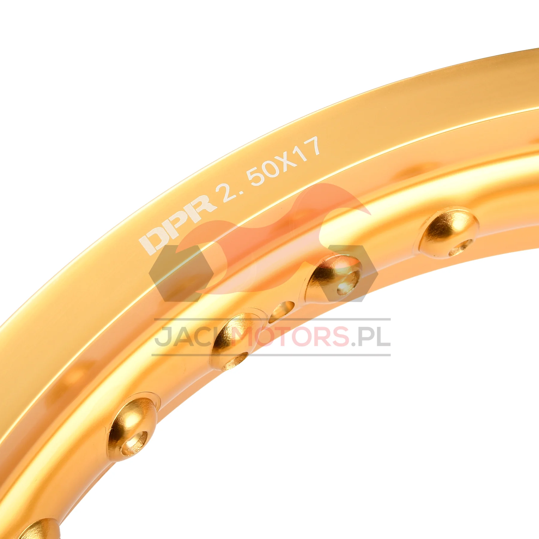 Obręcz koła 2,50 × 17 aluminiowa złota DPR Classic — ujęcie 2