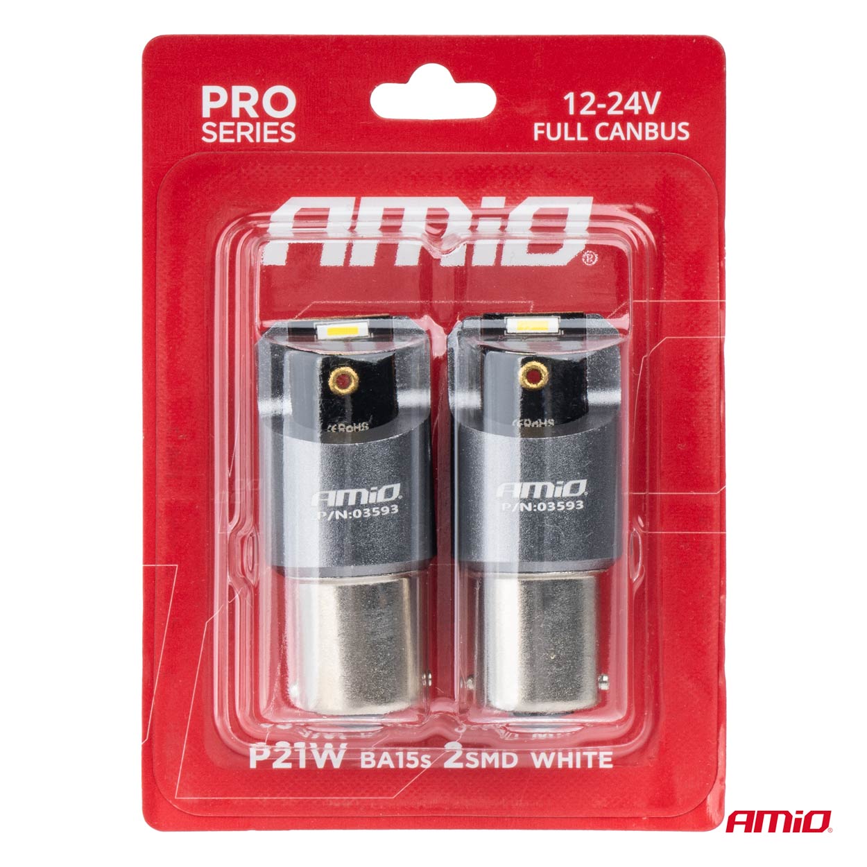 Żarówki LED FULL CANBUS PRO BA15S P21W 2x1860SMD białe 12 V 24 V — ujęcie 4