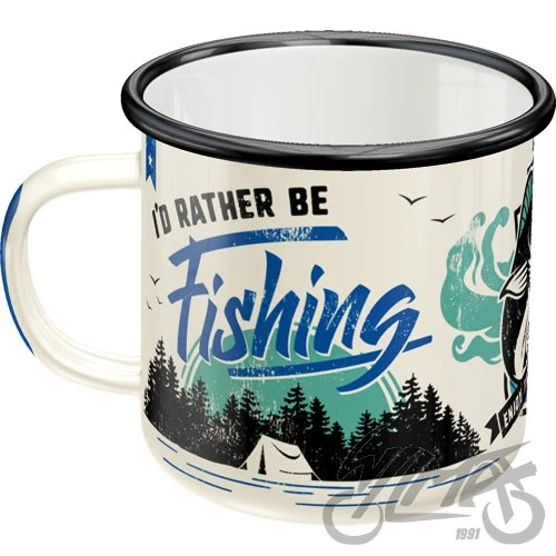Kubek rather be fishing emaliowany 43222 — ujęcie 4