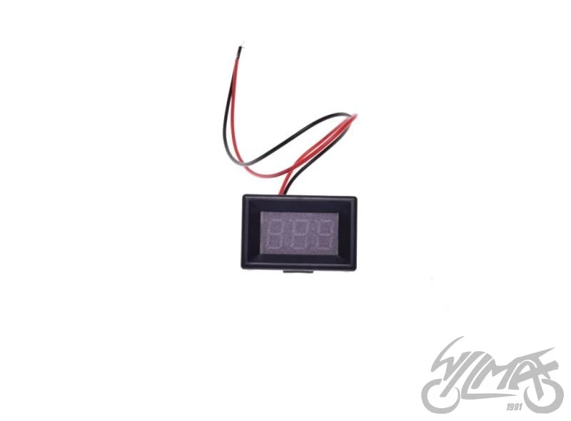 Czerwony woltomierz 2,5–30 V, 34,5 × 23 × 17 mm — AI1401 — ujęcie 3