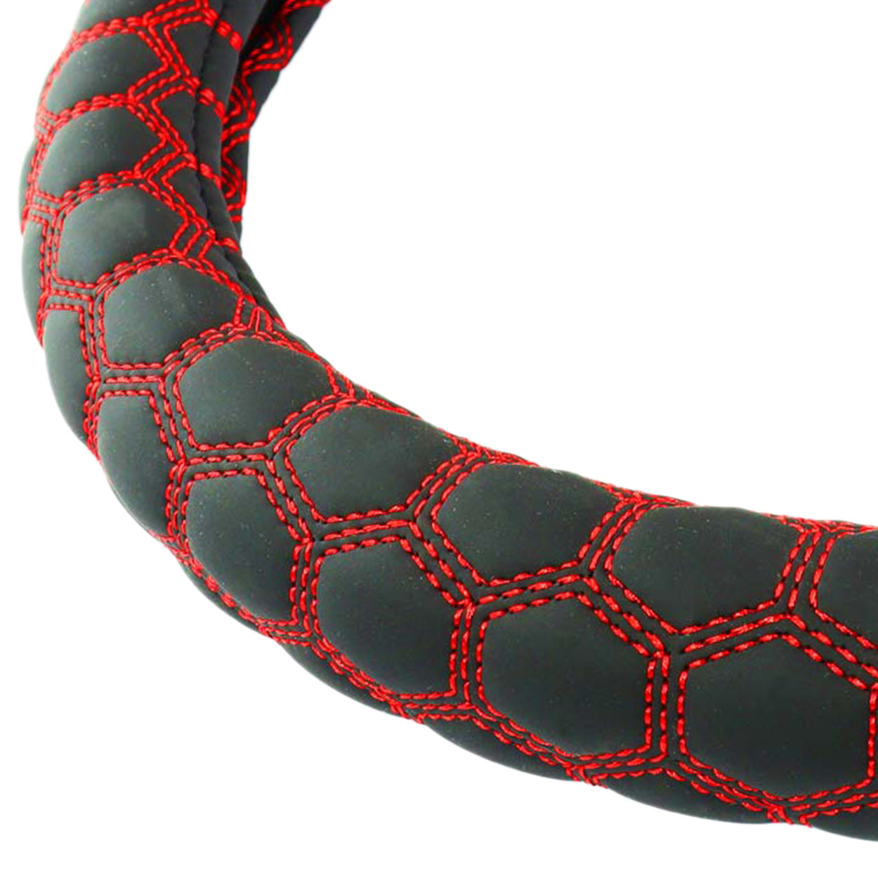 Pokrowiec nakładka na kierownicę samochodową M 37-39cm SWC-24-M — ujęcie 2