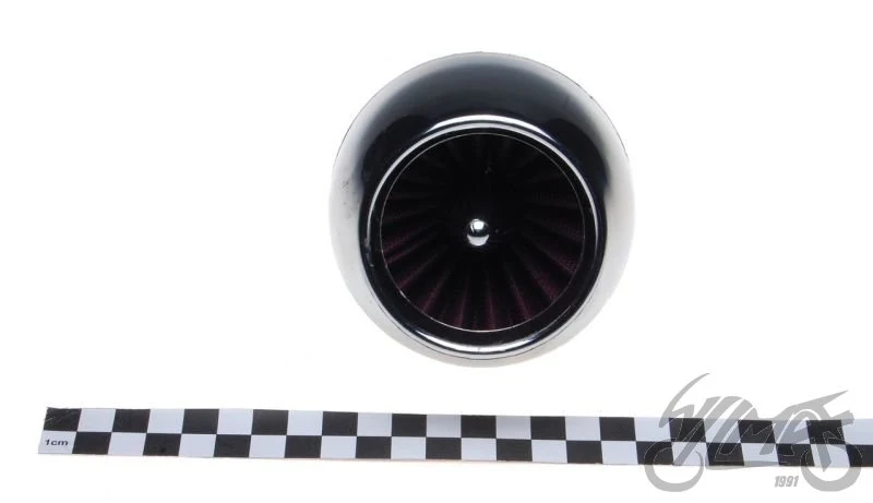 Filtr powietrza 35 mm stożkowy tuning chrom — ujęcie 2