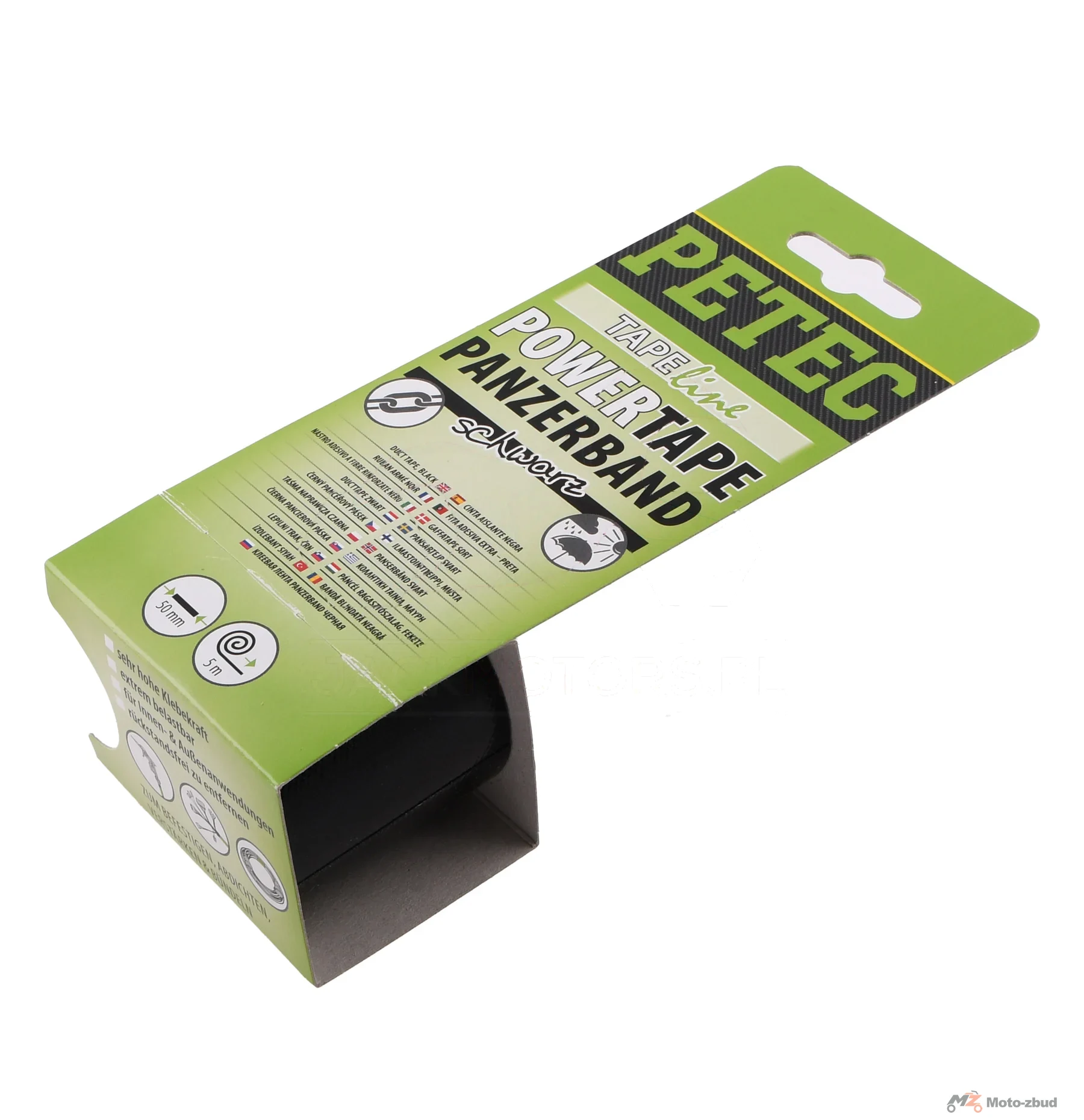 Taśma naprawcza czarna Petec power tape panzerband 5M x 50 mm