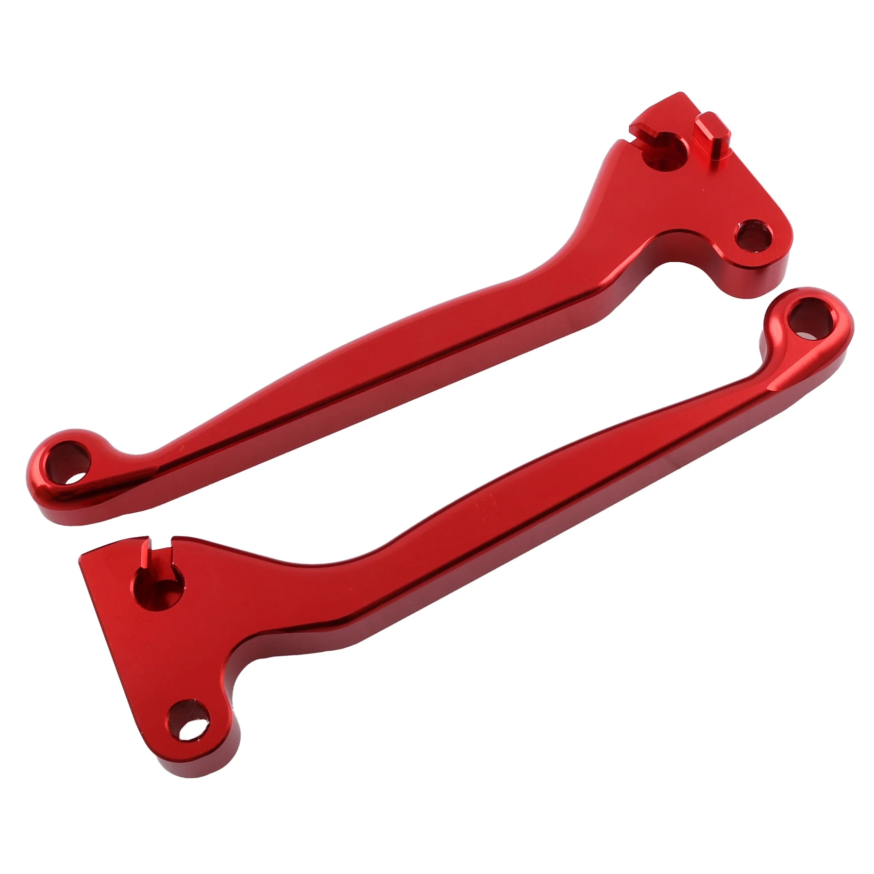Dźwignia hamulca i sprzęgła Simson kute aluminium CNC czerwone kpl. DPR Performance — ujęcie 2