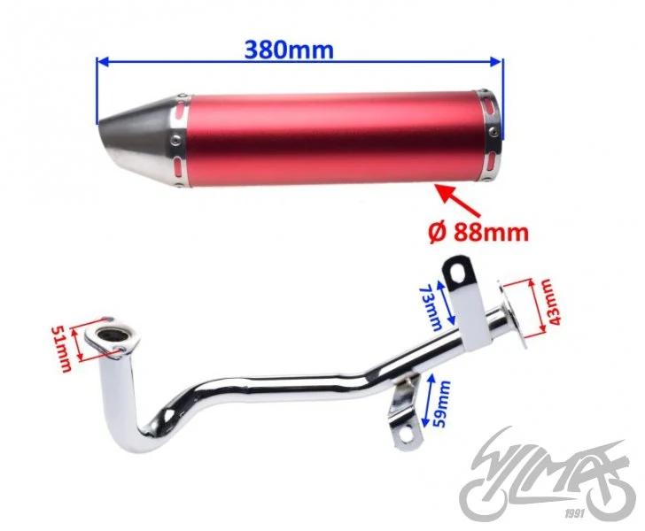 Tłumik GY6-50 tuning — ujęcie 2