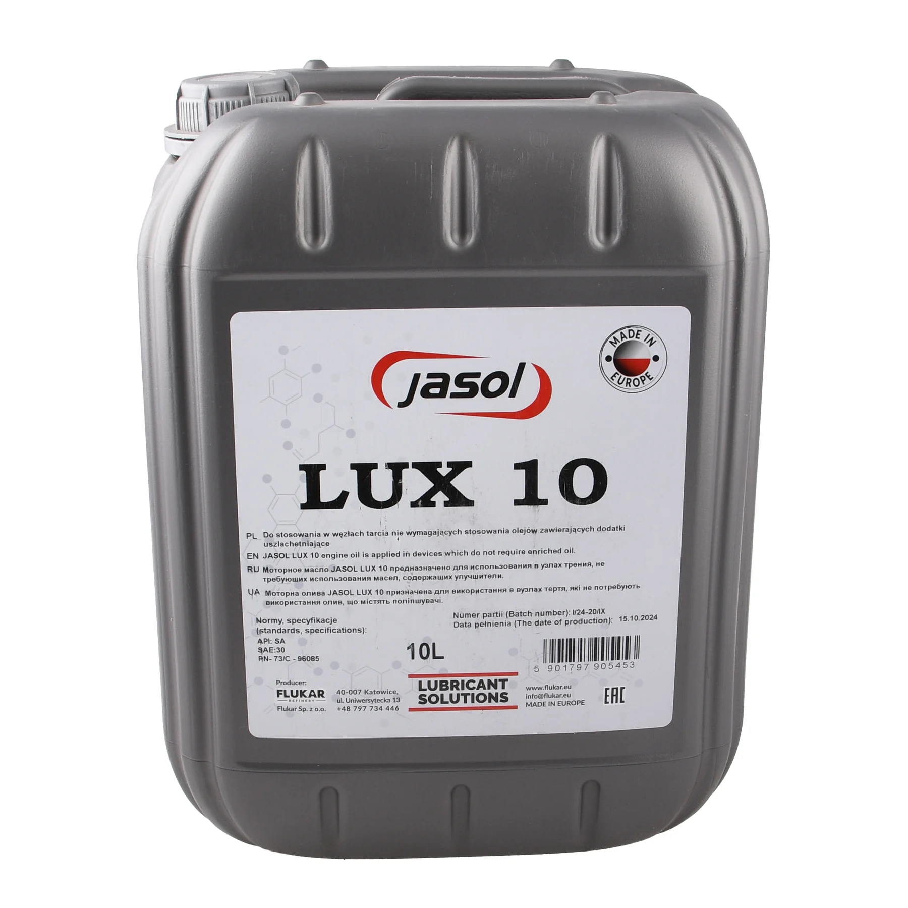 Olej Jasol lux 10 10 l