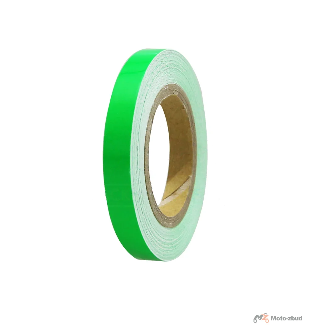 Naklejka na obręcze kół Replay pasek 7 mm zielona fluo 6M