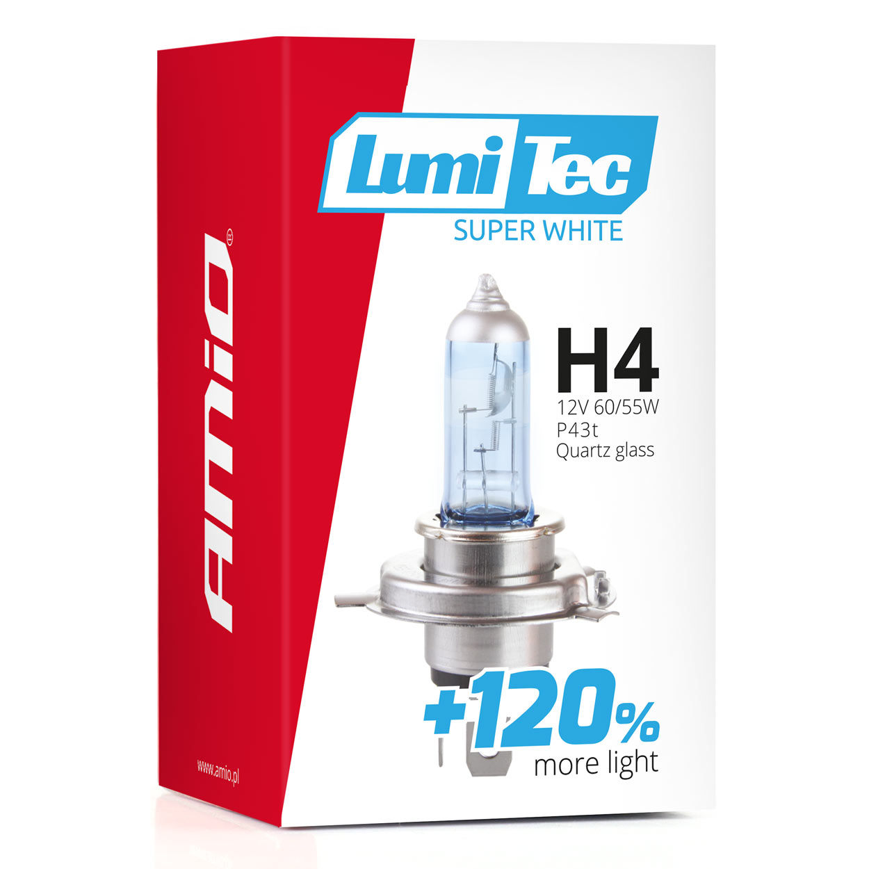 Żarówka halogenowa H4 12 V 60/55W LumiTec Super White +120% — ujęcie 3