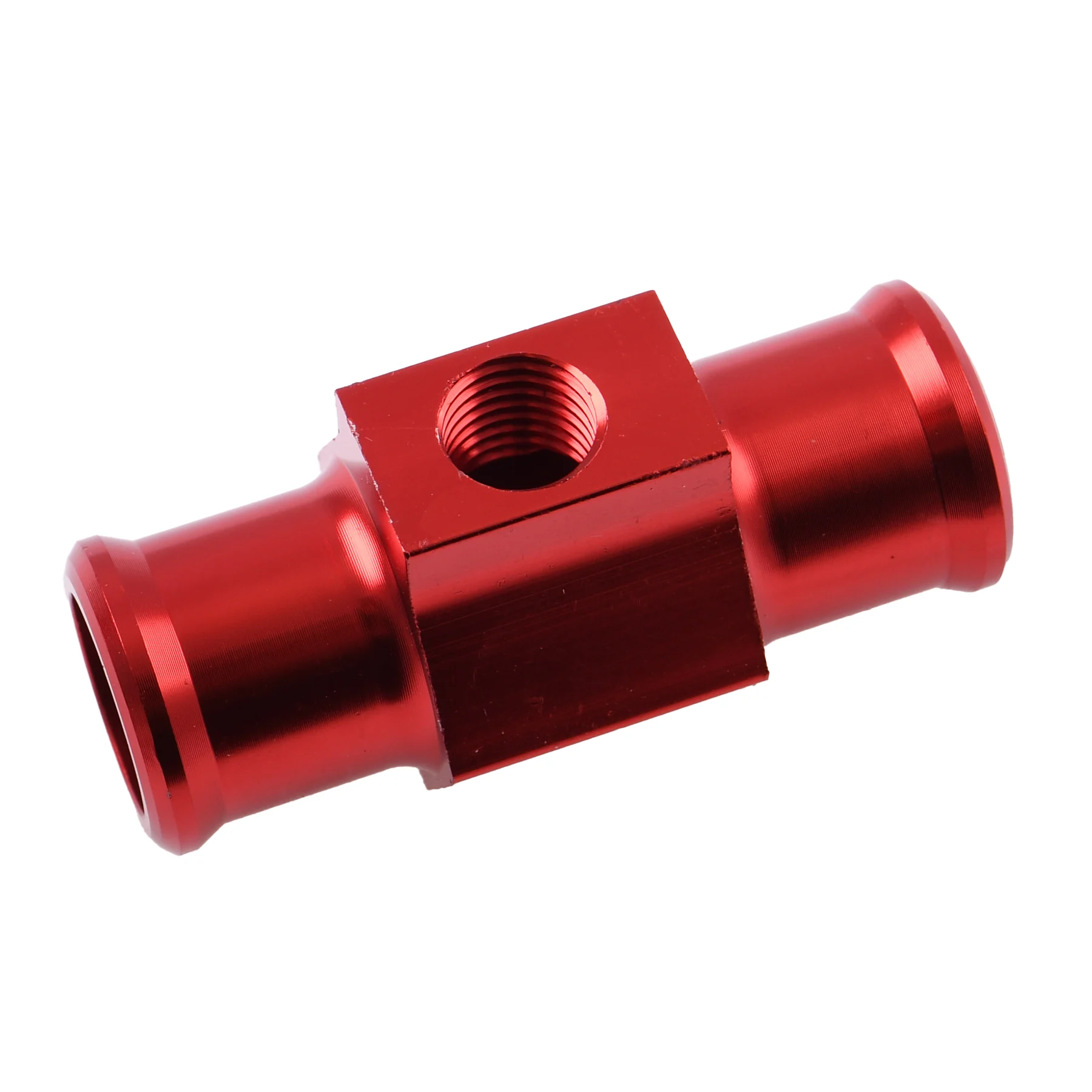 Adapter czujnika temperatury 1/8" 18 mm aluminium CNC czerwony — ujęcie 2