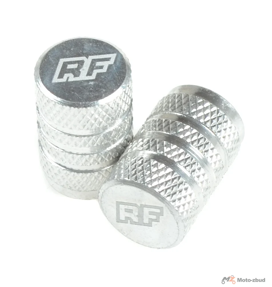 Nakrętka wentyla Racing Force TP3 aluminium chrom 2szt
