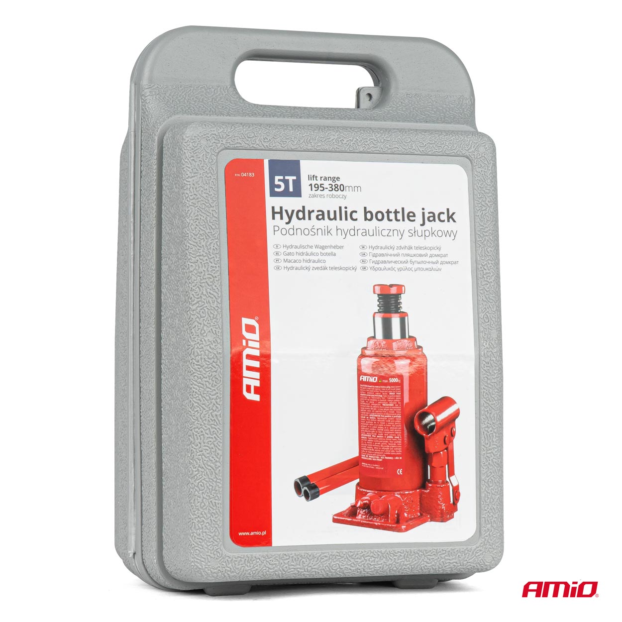 Podnośnik hydrauliczny słupkowy 5T 5000 kg PVC box — ujęcie 9