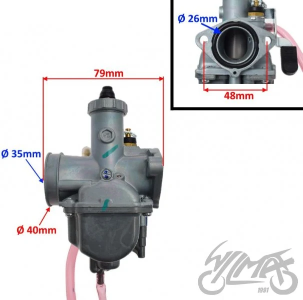 Gaźnik Lifan 125/150 cm³ mini enduro — ujęcie 2