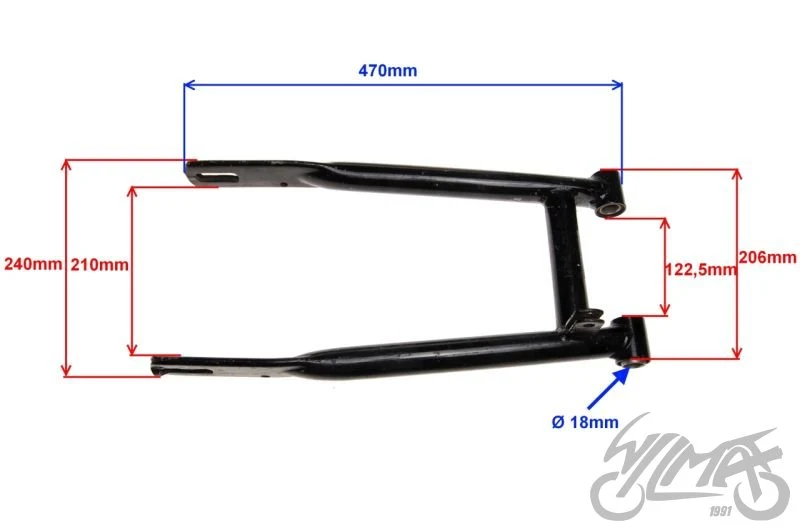 Wahacz tylny do MZ TS 150 — TS6001 — ujęcie 2