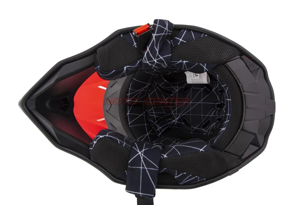 Kask crossowy MD-902 A czerwony Matowy Champion S Homologacja ECE R22.06 — ujęcie 7