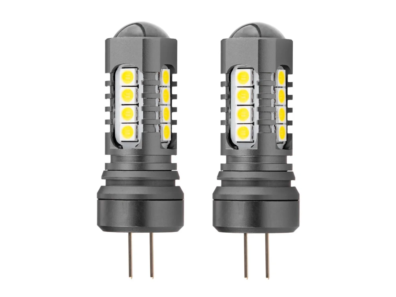 Żarówka HP24W 12V/24V 18xLED SMD3030 CANBUS biała AMIO (2szt.) — ujęcie 3