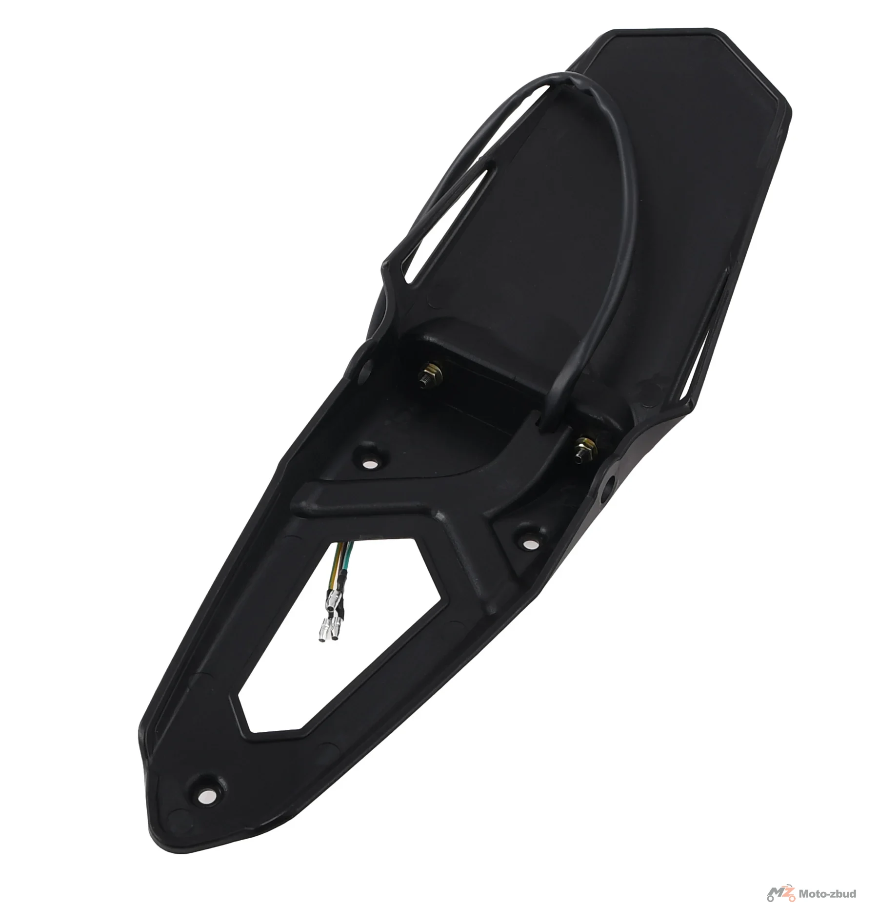 Uchwyt tablicy rejestracyjnej czarny + dymiona lampa LED V4 Racing Force — ujęcie 2