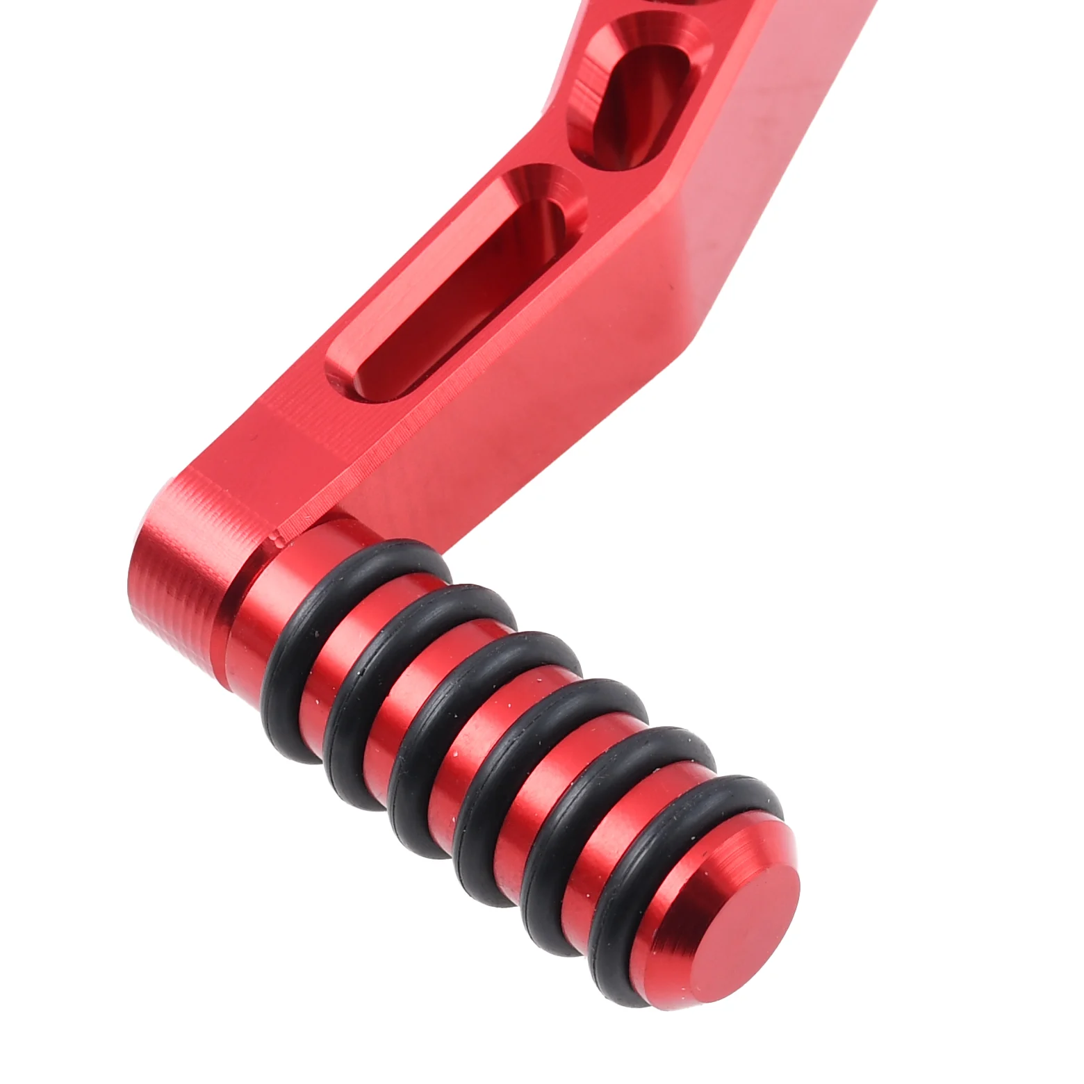Dźwignia startera Simson S51 czerwona aluminium CNC racing DPR Performance — ujęcie 4