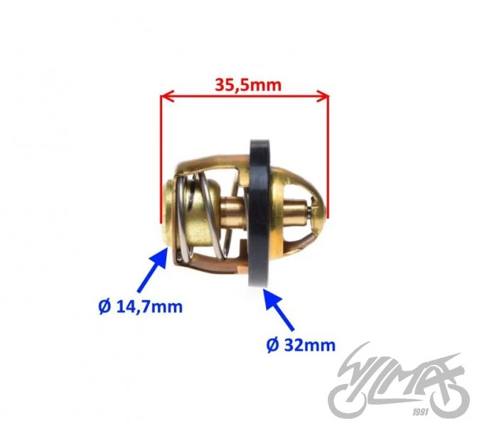 Termostat układu chłodzenia — 35,5 mm, kołnierz 32 mm — ujęcie 2