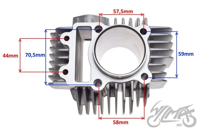 Cylinder komplet silnik YX160 — ujęcie 2