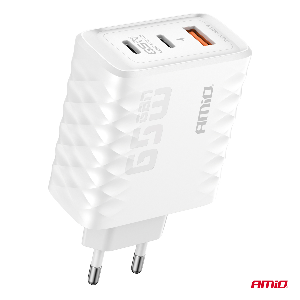 Ładowarka sieciowa Quick Charge 65 W USB-A + 2x USB-C — ujęcie 2