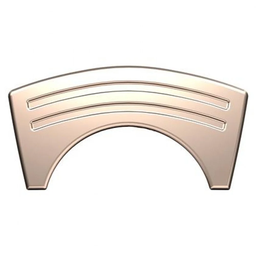 Naklejka "tank pad" górna na zbiornik paliwa tytanowa (nr kat.1210312-022051) (Zontes ZT 125-G1)