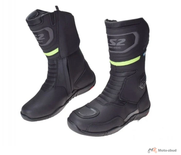 Buty motocyklowe LS2 Goby WP — czarno-żółte fluo, rozmiar 47