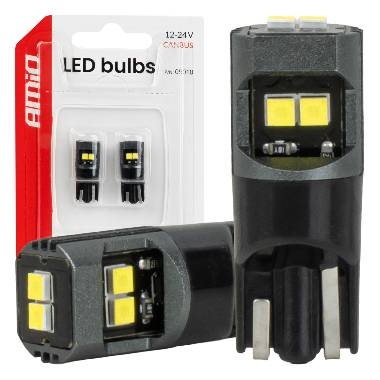 Żarówki LED CANBUS W5W T10 2020 6SMD białe 12 V 24 V
