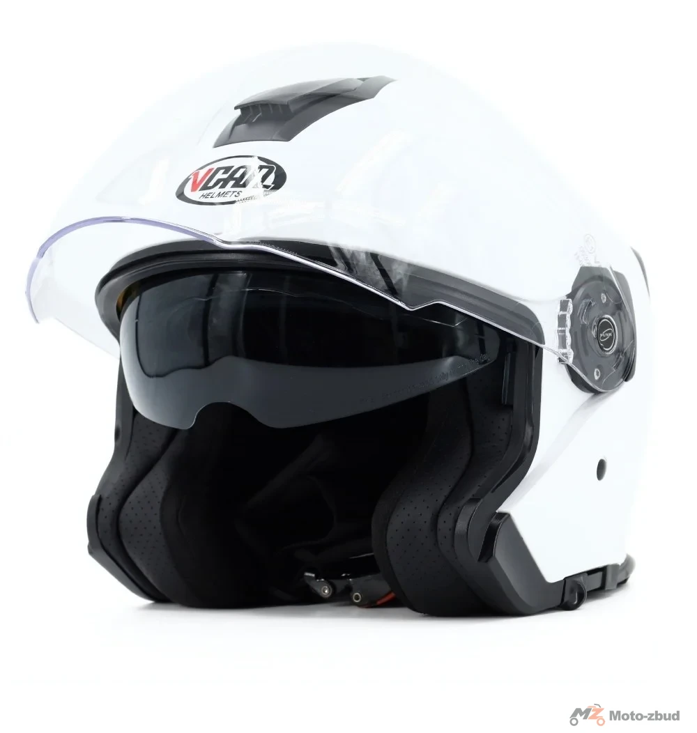 Kask VCAN model H586 white bez szczęki biały XS — ujęcie 3