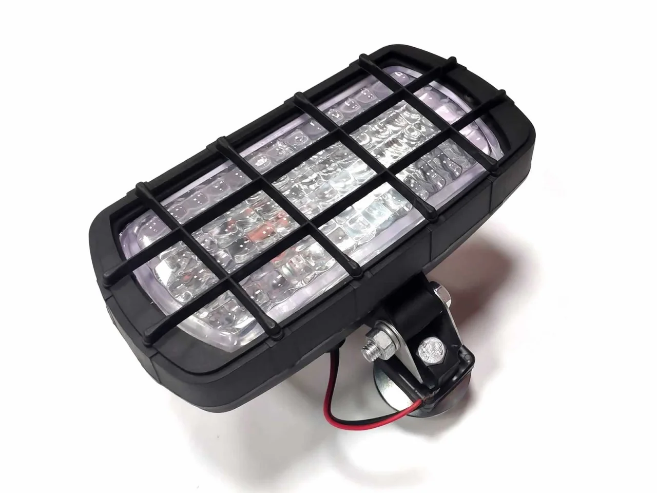 Lampa robocza prostokątna z kratką H3 z wyłącznikiem (1 szt.) — ujęcie 2