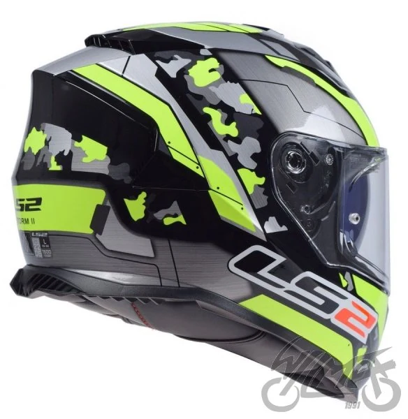 Kask LS2 FF800 Storm II Cyborg H-V Yel Grey — rozmiar S — ujęcie 4