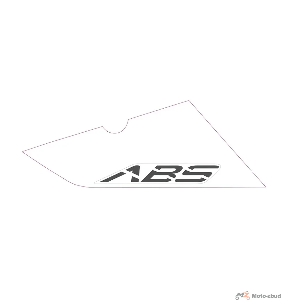 Naklejka "ABS" na błotnik przód lewa (nr kat.1210342-469000) (Zontes ZT 310-T)