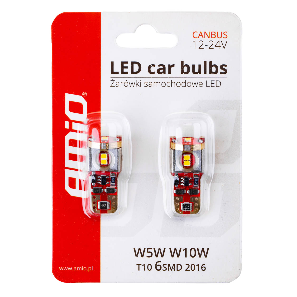Żarówki LED CANBUS 2016 6SMD T10 W5W W10W — ujęcie 6