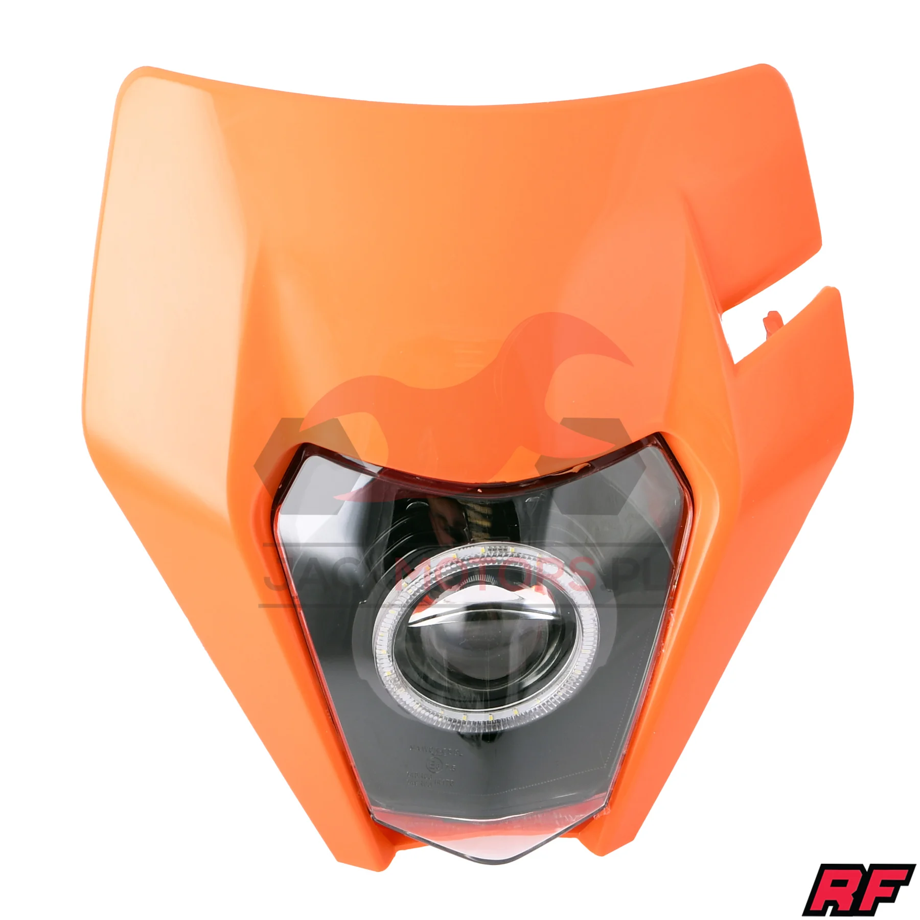 Owiewka uniwersalna Racing Force enduro LED V1 pomarańczowa — ujęcie 1