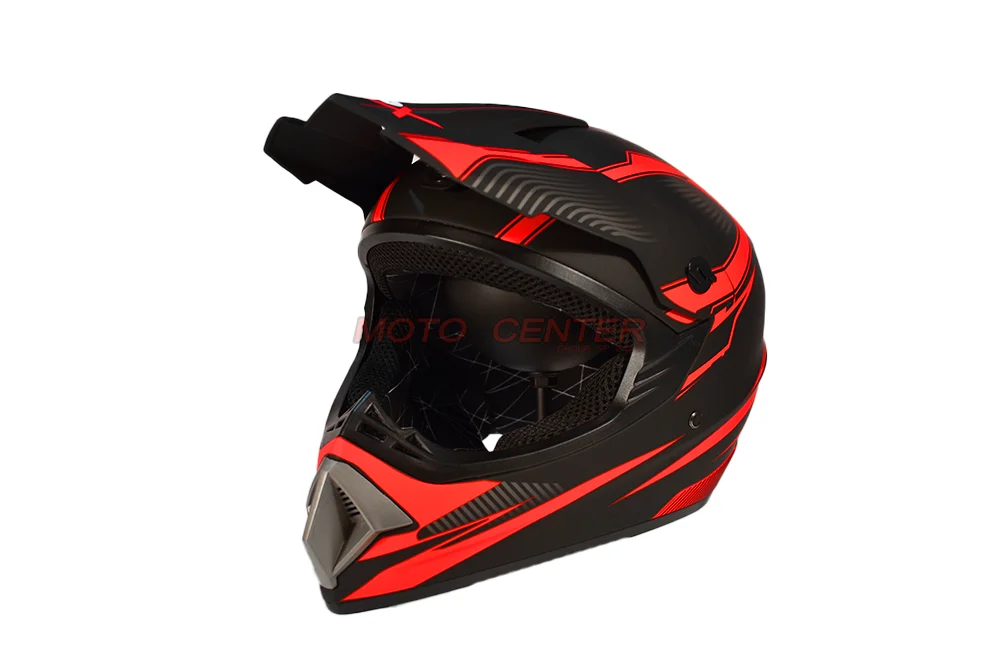 Kask crossowy MPX WL-905 czarny mat/czerwony M — ujęcie 1