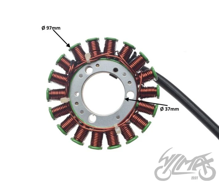 Stator 18 cewek do Yamaha WR250R / WR250X — 2008–2016 — ujęcie 2