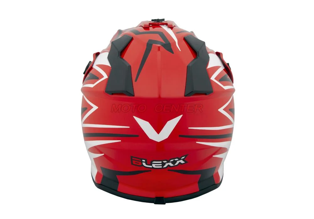 Kask crossowy BLEXX Dziecięcy MD-911 Junior czerwony/czarny M Homologacja ECE — ujęcie 5