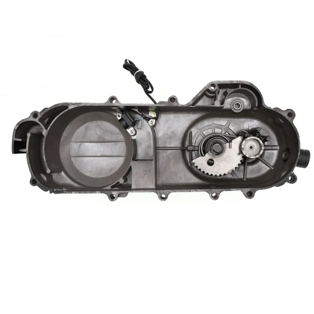 Junak 612 pokrywa silnika lewa "4T" (czarna) (dł.cał.430 mm) komplet "Junak" (z otworem na wałek startera) (półksiężyc komplet + sprzegiełko komplet) — ujęcie 3